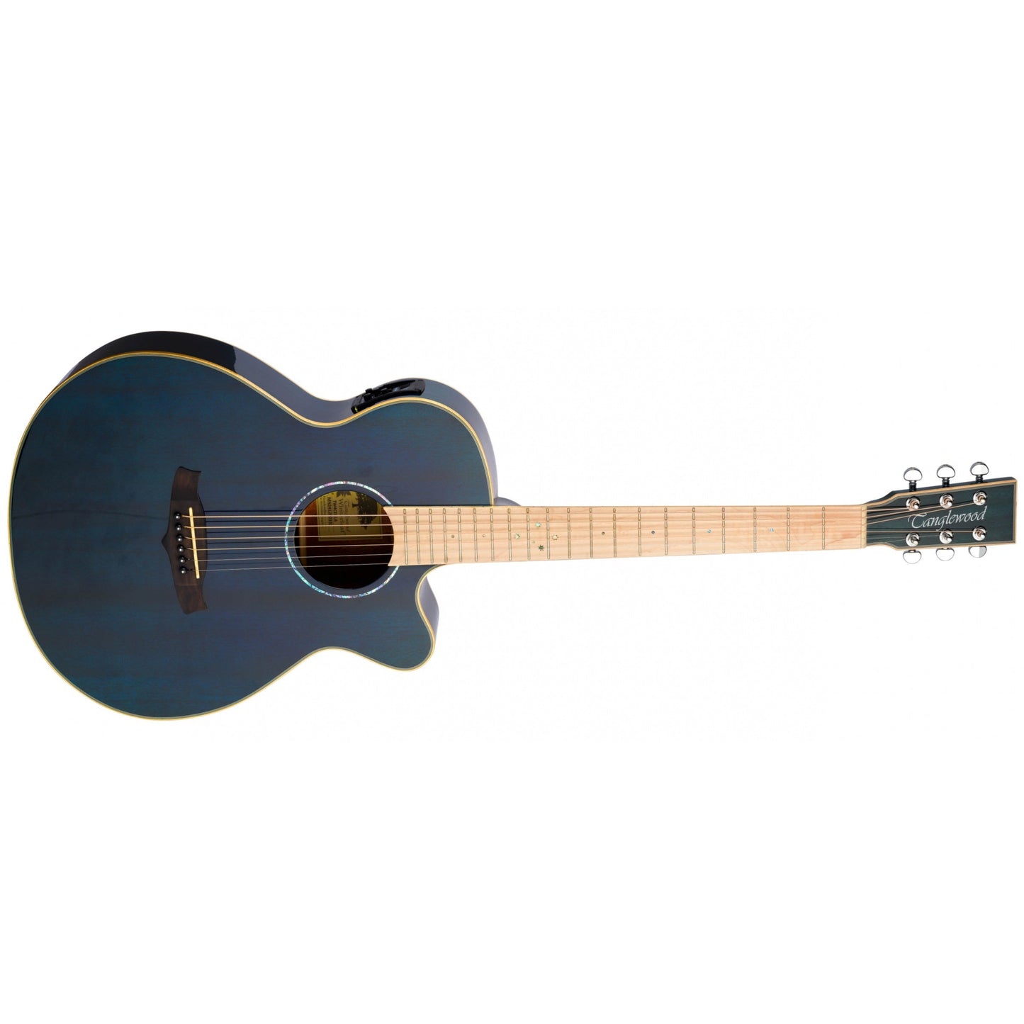 Tanglewood Electro Acoustic Guitar Blue Winterleaf - TW4CEBLA