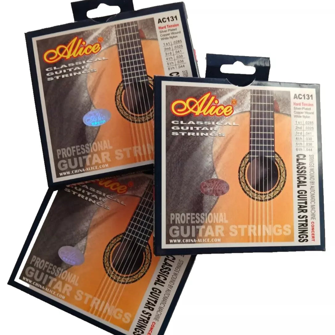 Classical Guitar Strings 3 Set Bundle NYLON 0.0285 - 0.044 ALICE