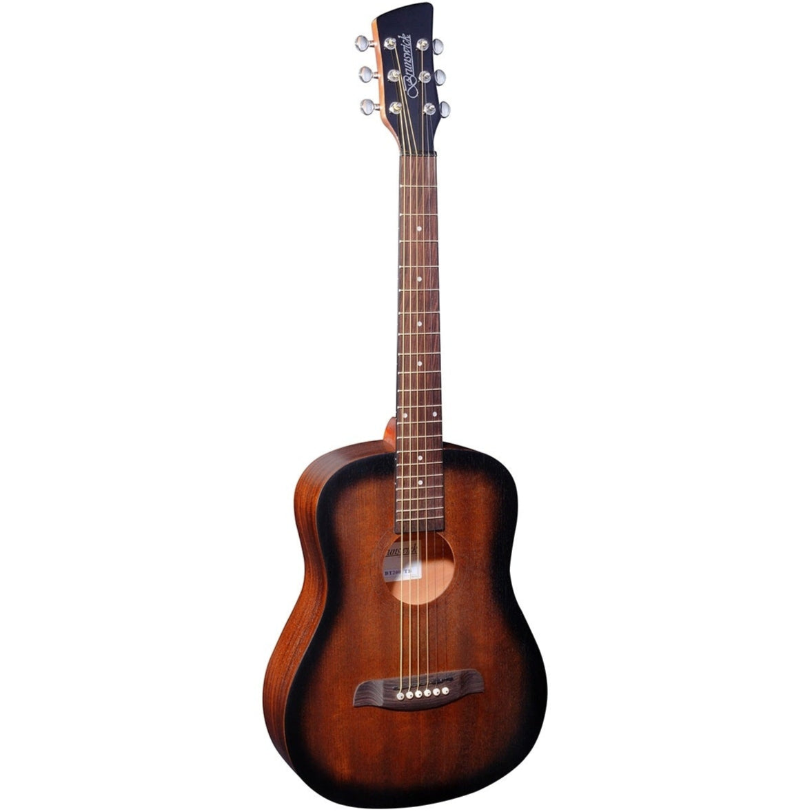 Acoustic Travel Guitar Sapele Mahogany - Brunswick BT200TB