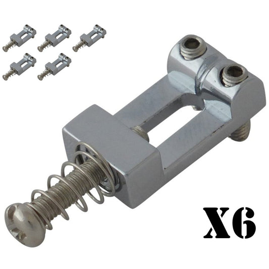 Electric Guitar Bridge Saddle SC Type Set of 6