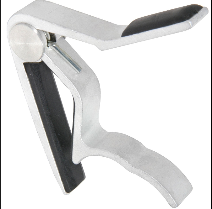 Guitar Trigger Capo Squeeze Quick Release Acoustic / Electric - Silver