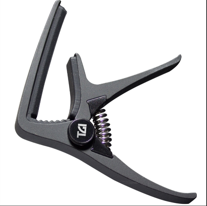 Acoustic Guitar CAPO Trigger Quick Release - Black - TGI TGTC4BK
