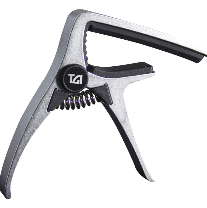 Acoustic Guitar CAPO Trigger Quick Release - Silver - TGI TGTC4SL