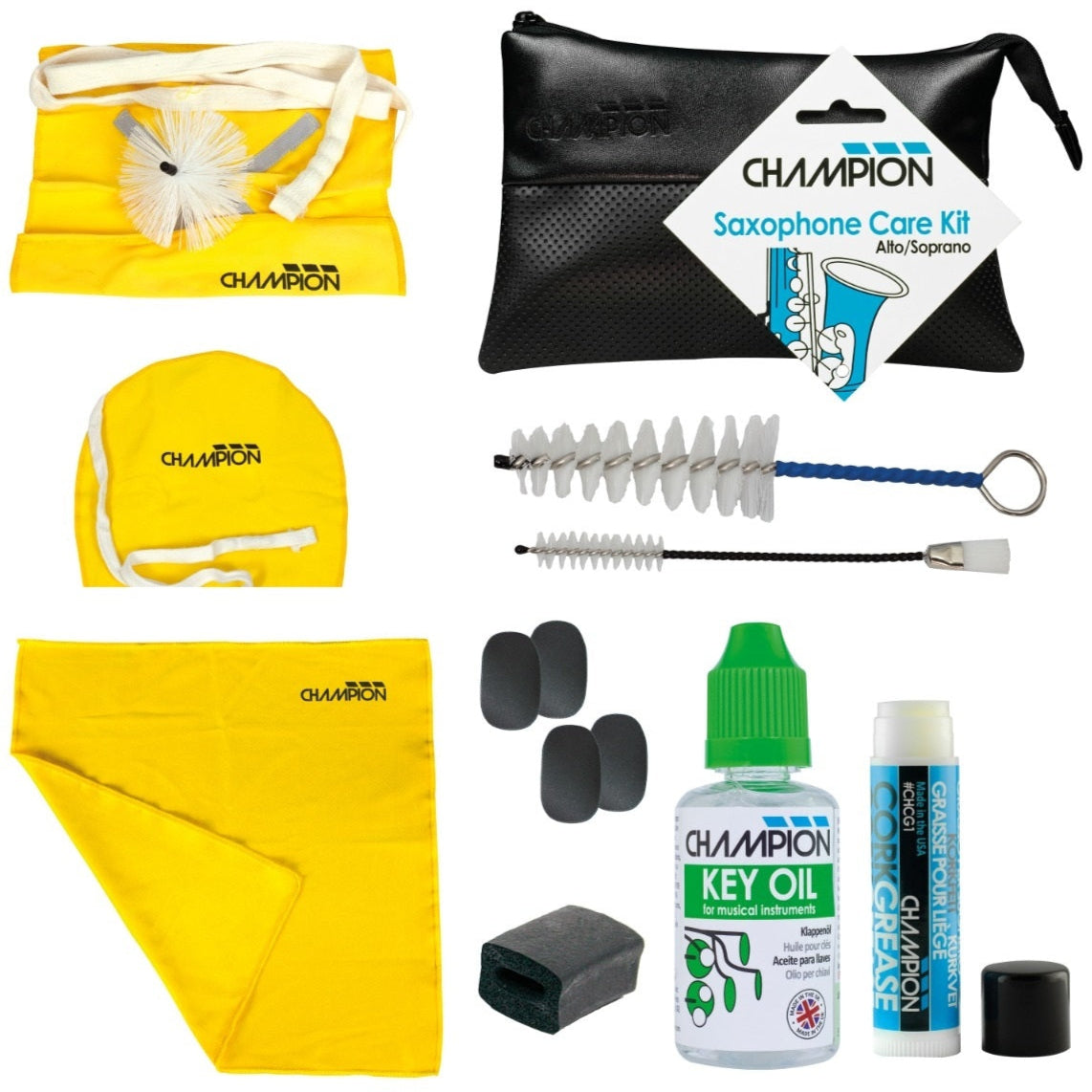 Champion Alto / Soprano Saxophone Care & Maintenance Kit