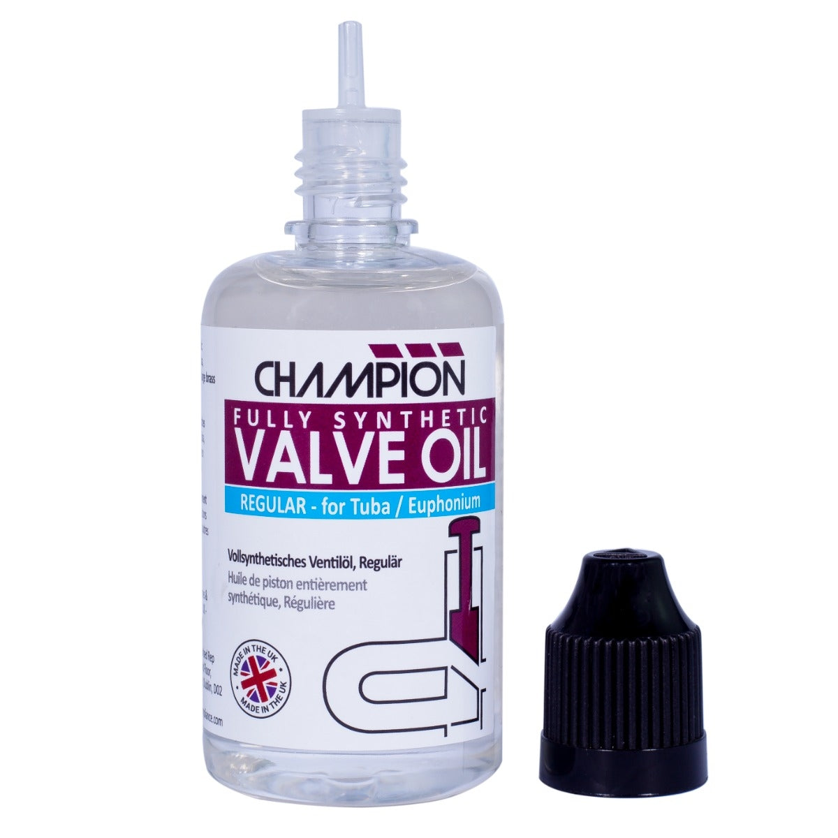 Valve Oil CHAMPION Premium Fully Synthetic Regular 50ml Bottle