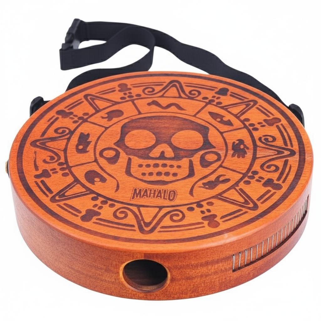 Mahalo Lap Top Cajon Pirate Design with Strap & Bag