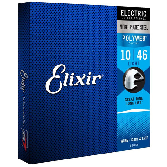 Elixir Electric Guitar Strings POLYWEB Coating Light .010-.046 E12050