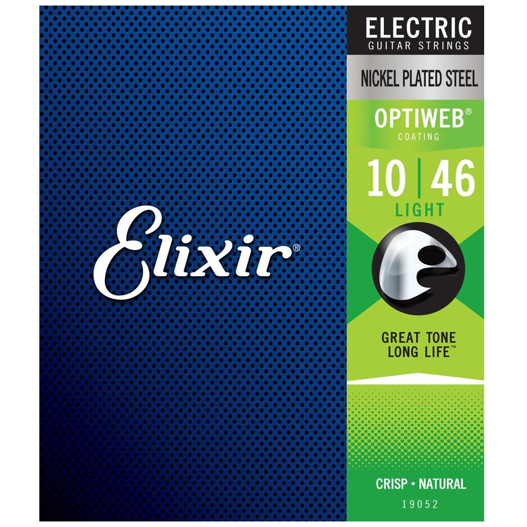 Elixir Electric Guitar Strings OPTIWEB Coating Light .010-.046 E19052