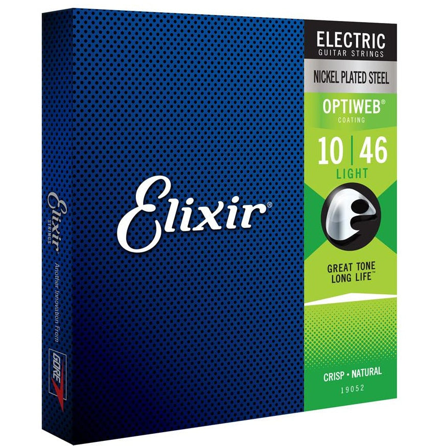 Elixir Electric Guitar Strings OPTIWEB Coating Light .010-.046 E19052