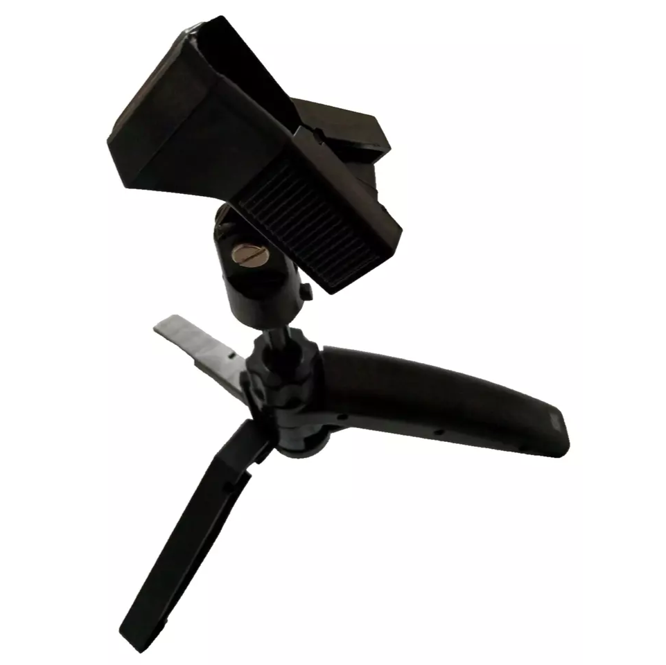 Tabletop Microphone Stand FOLD-UP Collapsible Mic Holder PODCAST