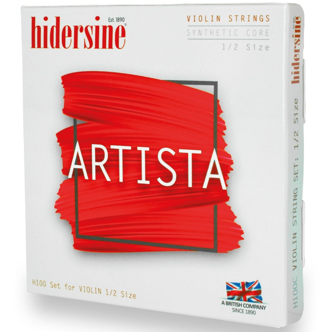 Hidersine Artista Violin String SET – Synthetic Core – 1/2 & 1/4 Size H100C