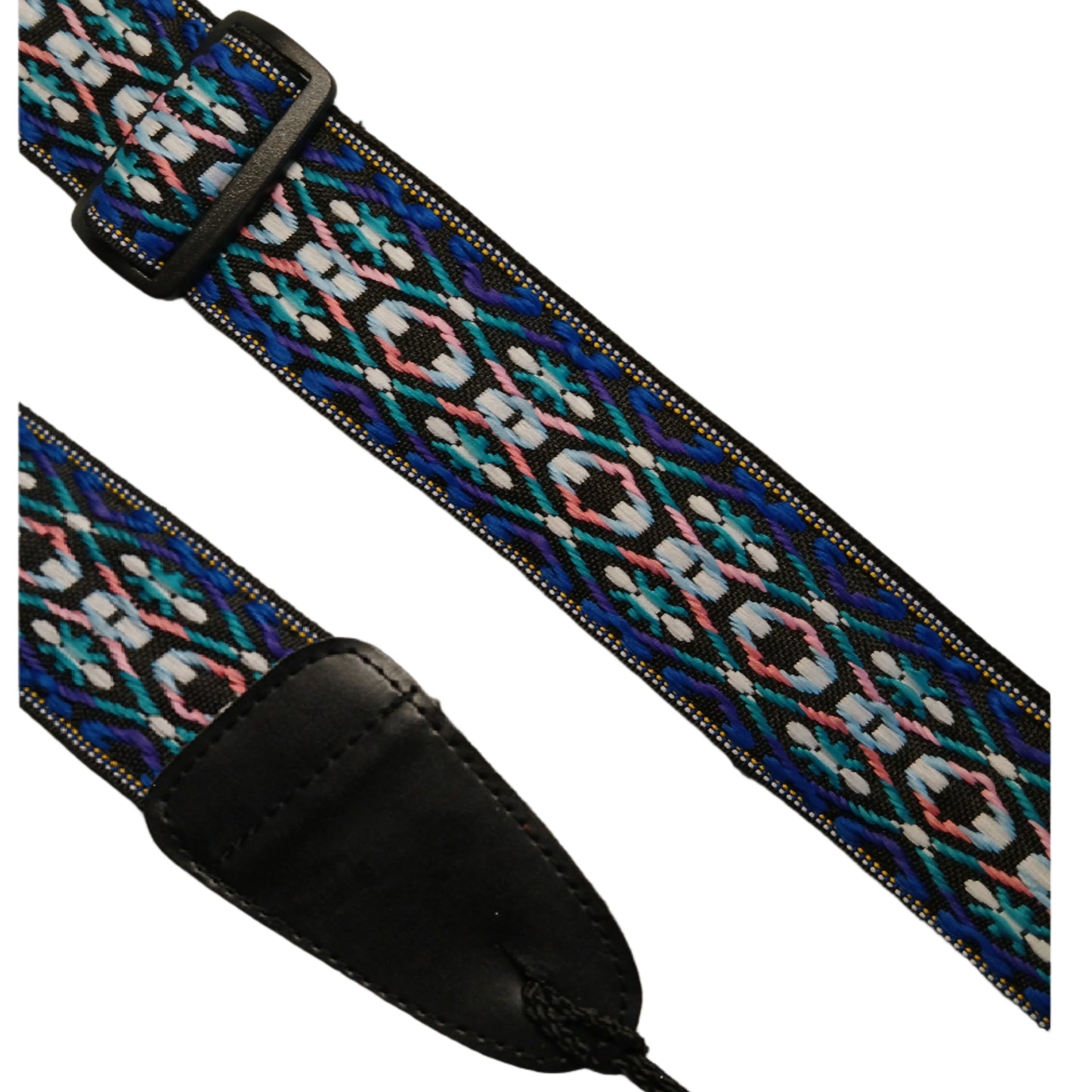 Embroidered Guitar Strap - Deluxe Hendrix Style Weave