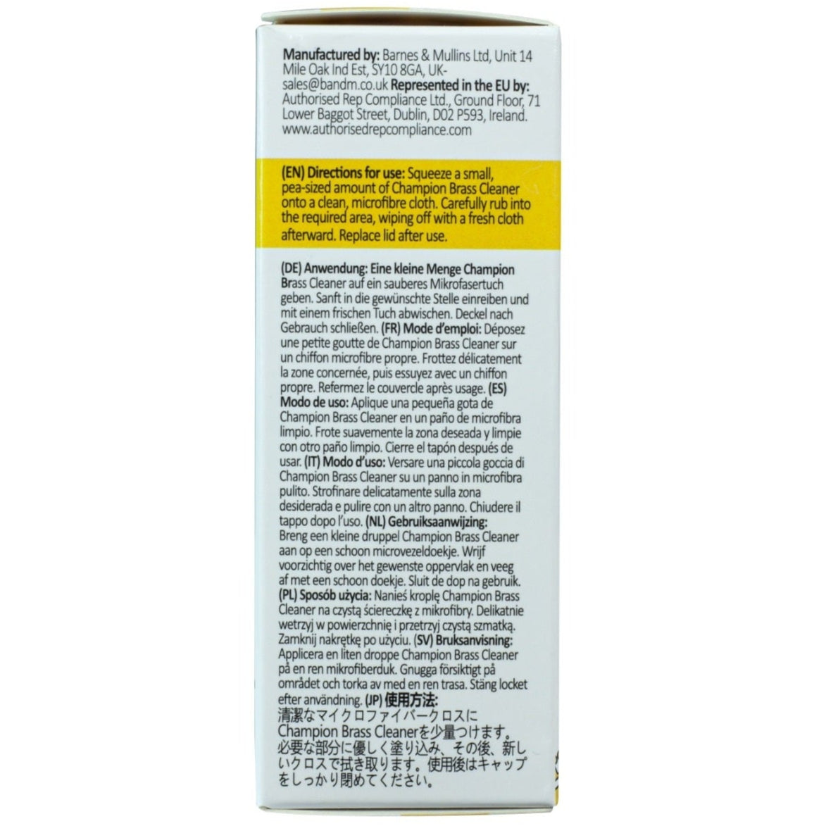 Champion Brass Cleaner - 50ml Bottle