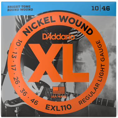 D'Addario XL Nickel Electric Guitar Strings 10-46 Regular Light EXL110