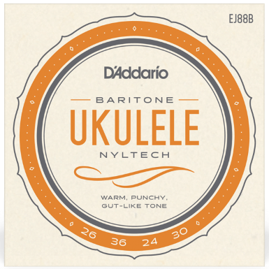 D'Addario Nyltech Baritone Ukulele String Set - EJ88B
