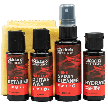 D'Addario Guitar Instrument Care Essentials Pack