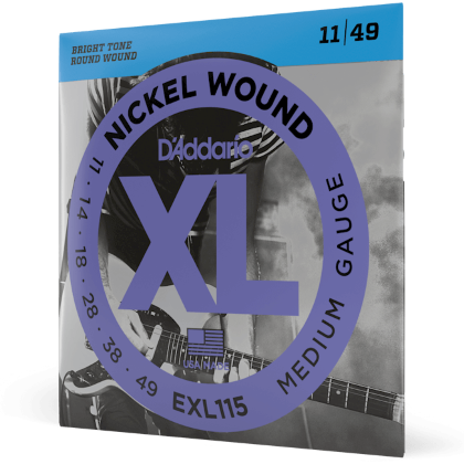 D'Addario XL Nickel Electric Guitar Strings 11-49 Medium EXL115