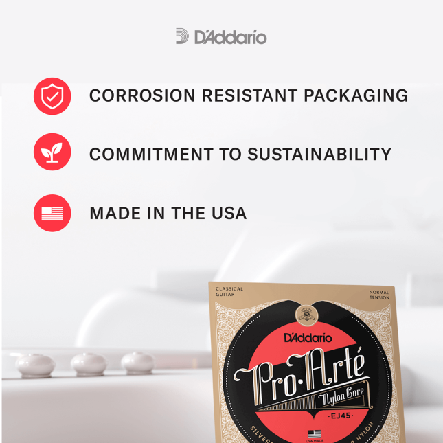 D'Addario Pro-Arté Classical Guitar Strings Normal Tension EJ45