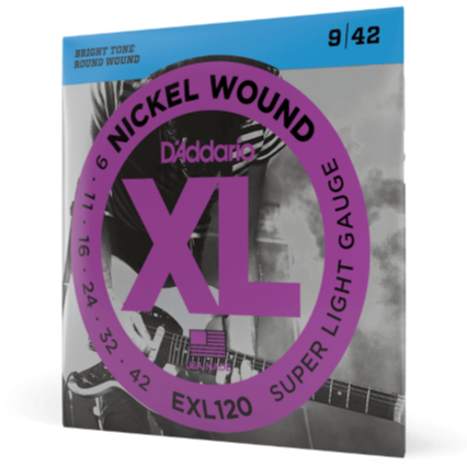 D'Addario XL Electric Guitar Strings 3 Set Bundle 09-42 EXL120