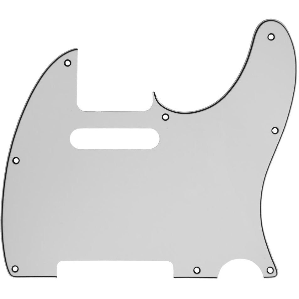 Electric Guitar Scratch Plate 3-Ply White & Black TC Type