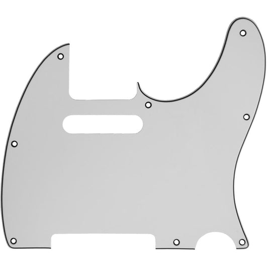 Electric Guitar Scratch Plate 3-Ply White & Black TC Type