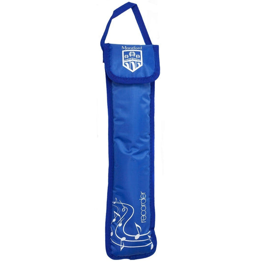 Padded Descant Recorder Carry Bag / Case - Blue