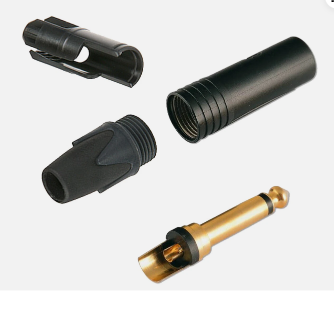 Neutrik NP2X-B Mono Jack Plug 6.3 mm Black GUITAR  INSTRUMENT LINE CABLES