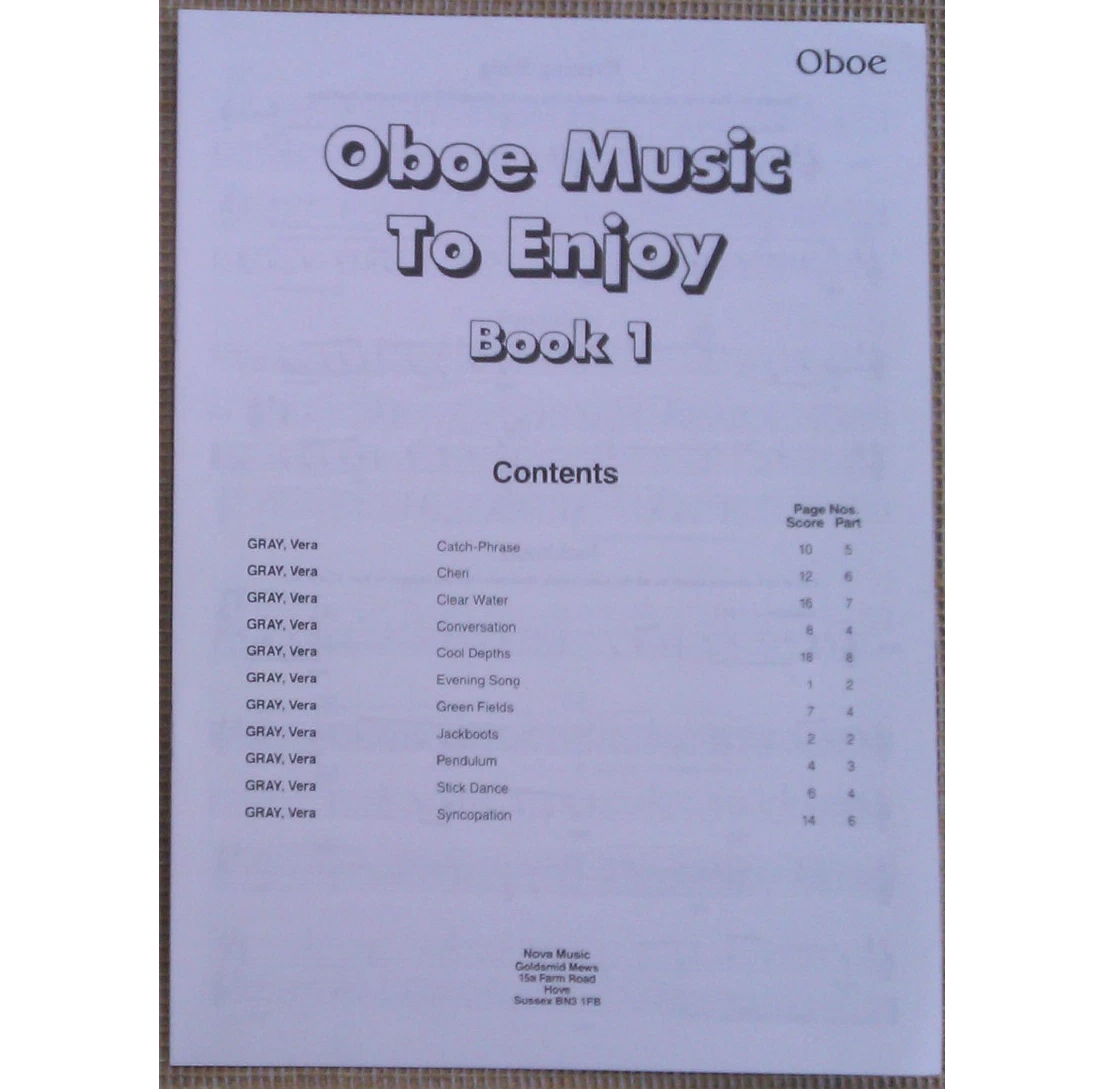 Oboe Music to Enjoy Book 1 - Sarah Francis & Vera Gray