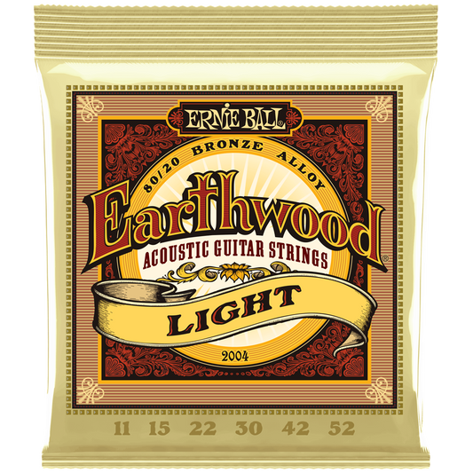Ernie Ball Earthwood Acoustic Guitar Strings Set 80/20 Bronze 11-52