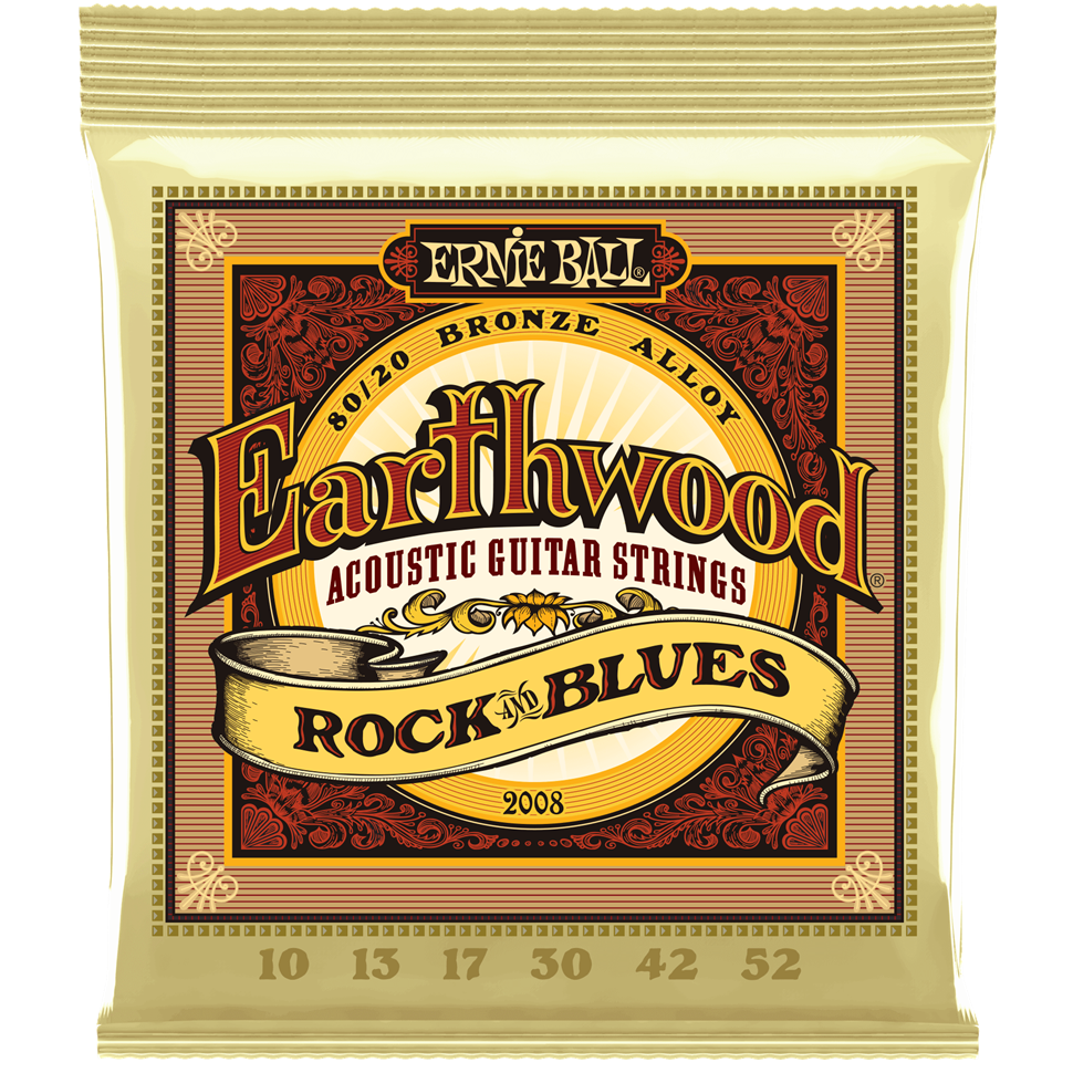 Ernie Ball Earthwood Acoustic Guitar Strings Set 80/20 Bronze 10-52