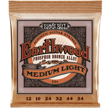 Ernie Ball Earthwood Phosphor Bronze Acoustic Guitar Strings 12-54