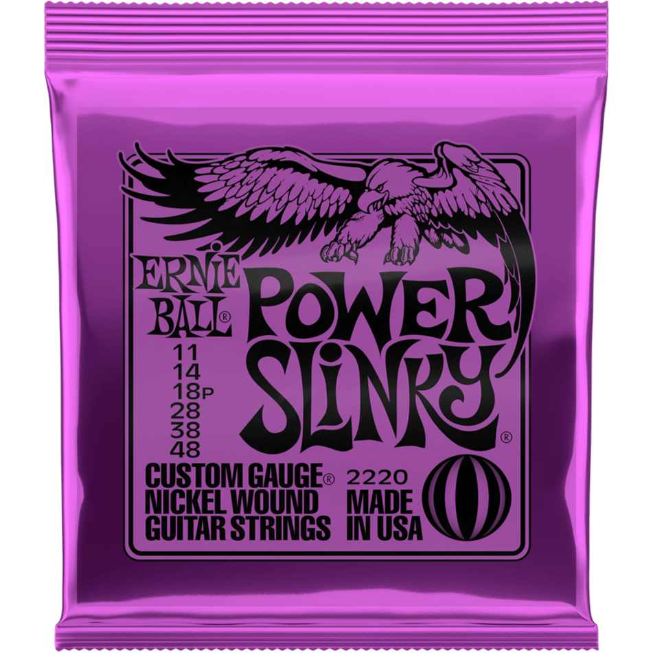 Ernie Ball Power Slinky Electric Guitar Strings 11-48
