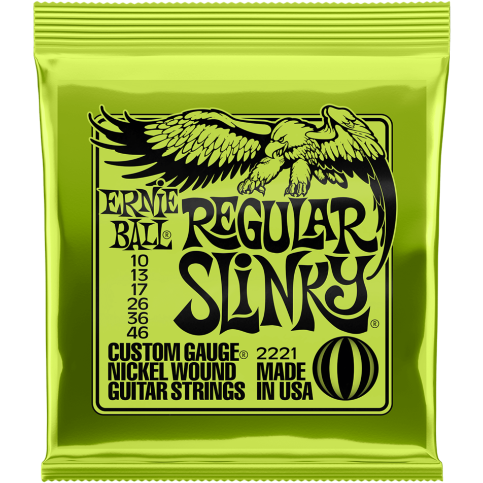 Ernie Ball Regular Slinky Electric Guitar Strings 10-46