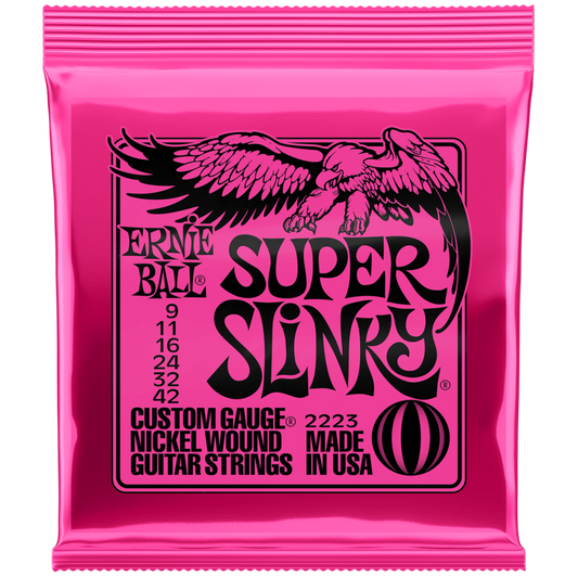 Ernie Ball Super Slinky Electric Guitar Strings 9-42