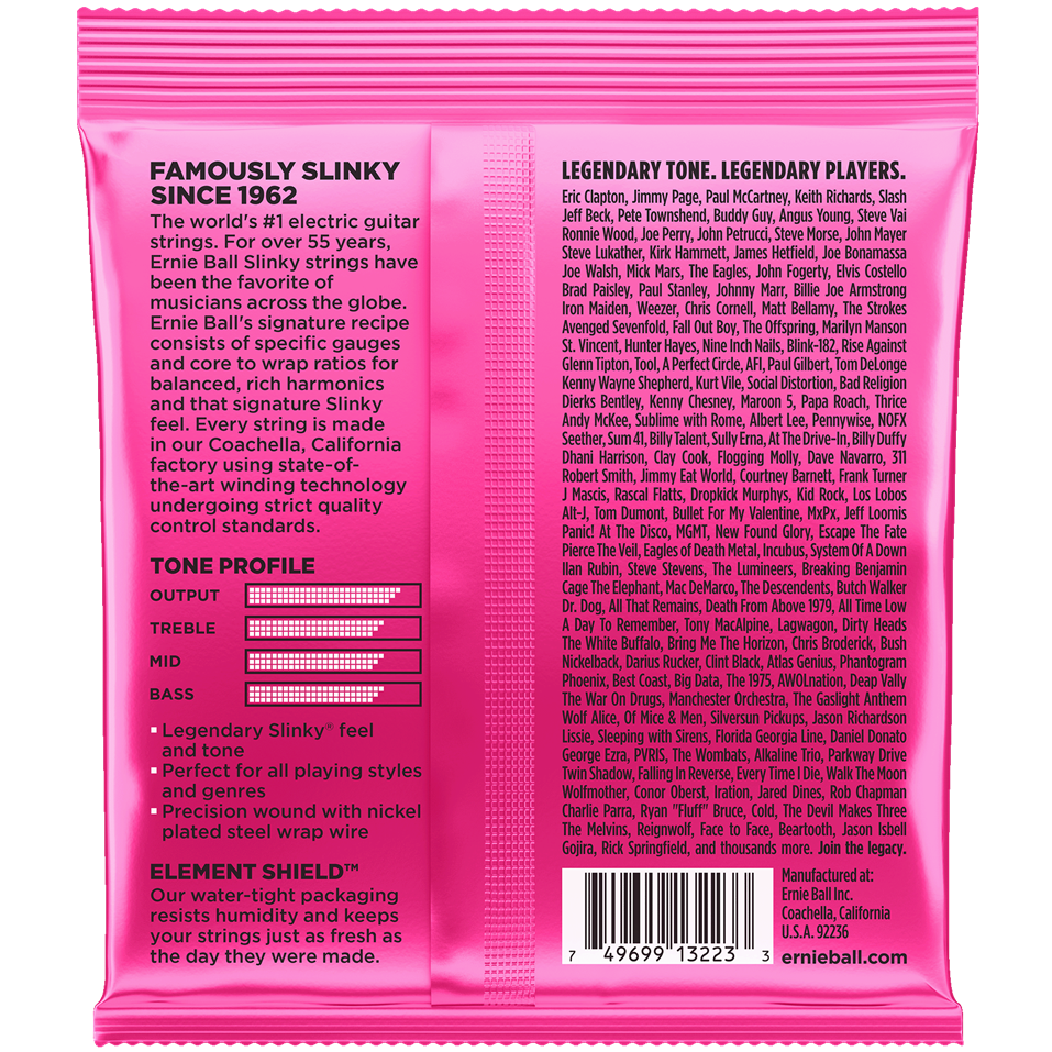 Ernie Ball Super Slinky 3 Set Pack Pinks 9-42