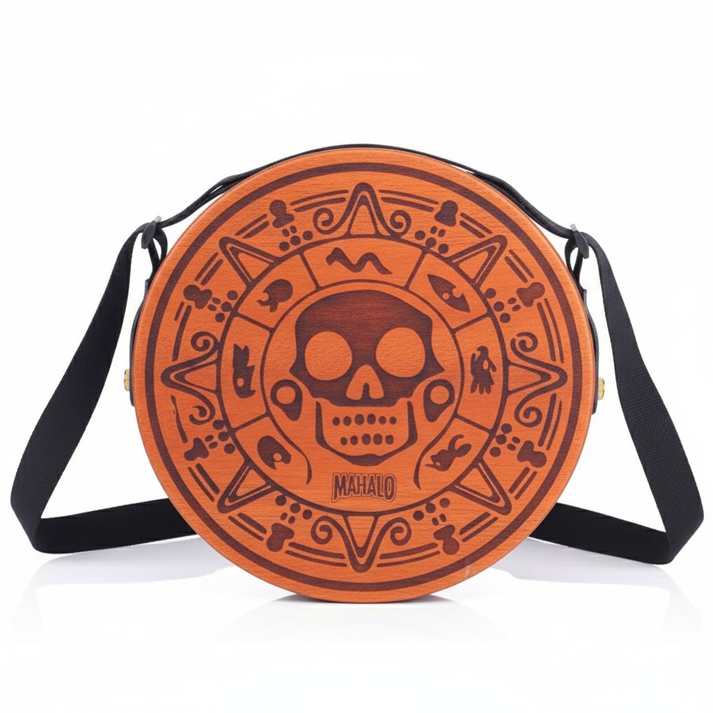 Mahalo Lap Top Cajon Pirate Design with Strap & Bag
