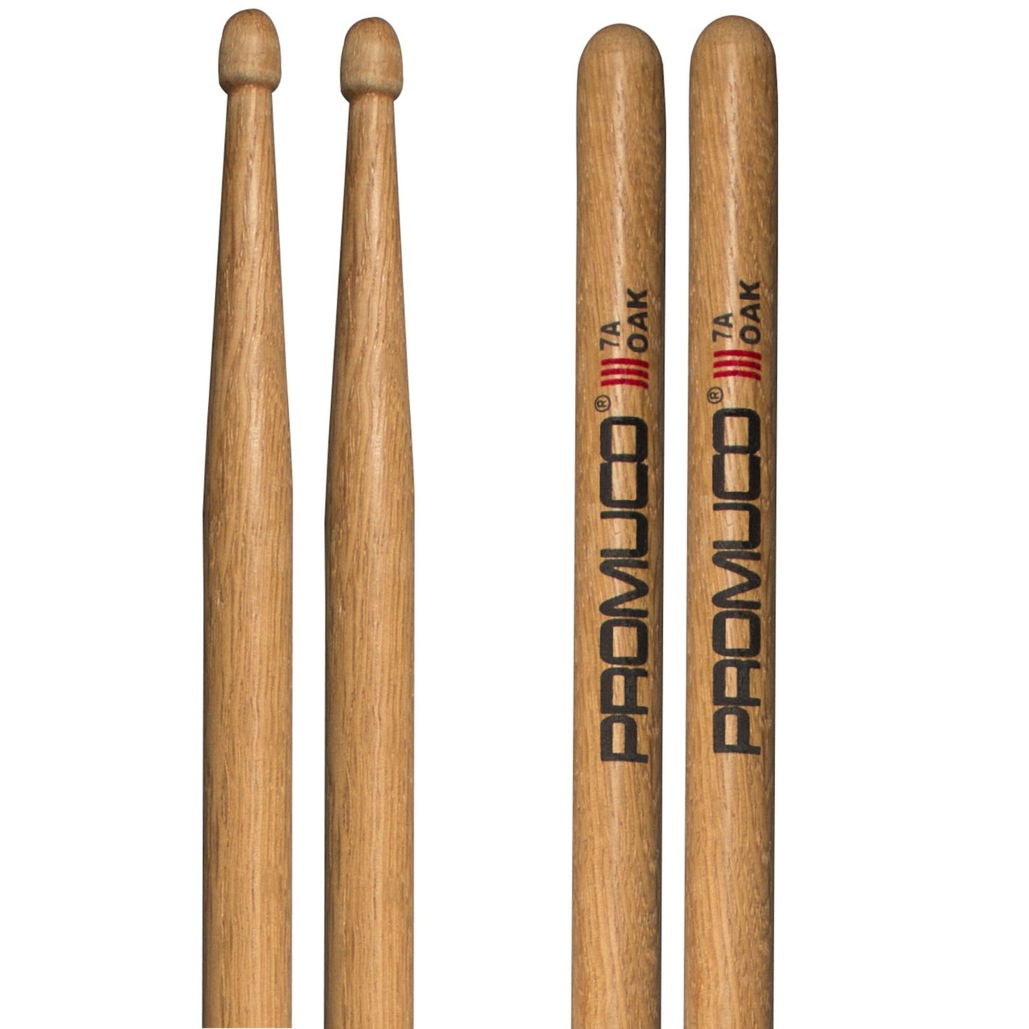 Oak Drumsticks Pair 7A Wood Tip - Promuco