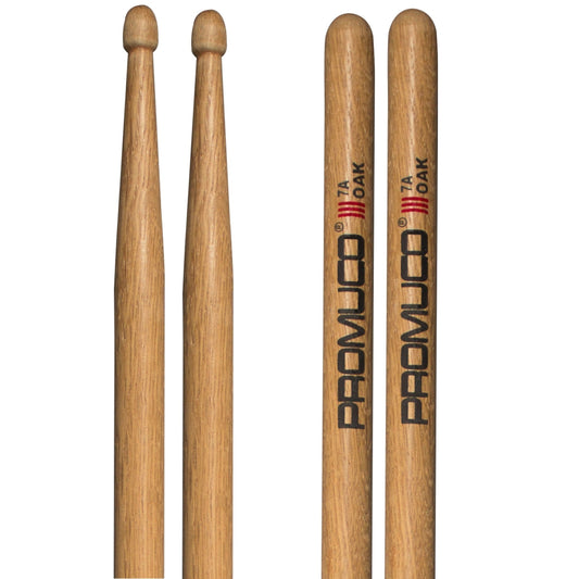 Oak Drumsticks Pair 7A Wood Tip - Promuco