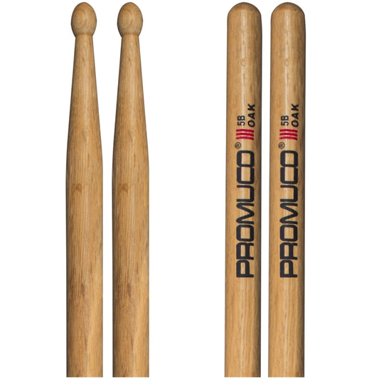 Oak Drumsticks Pair 5B Wood Tip - Promuco