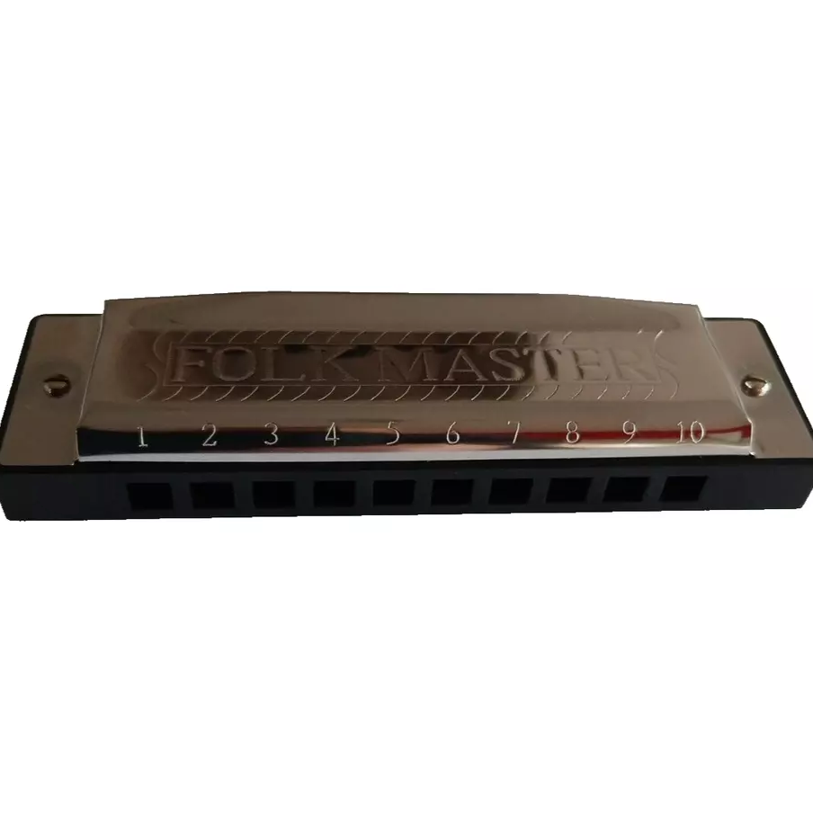 Folk Master Harmonica Diatonic 10-Hole Mouth Organ / Harp Key E