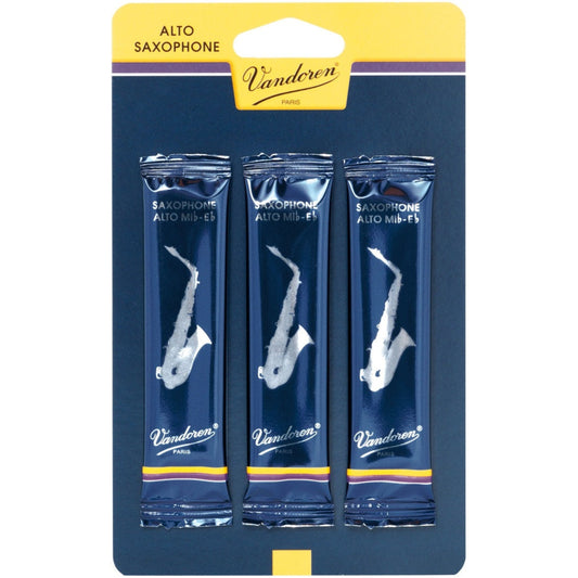 Alto Saxophone Reeds Vandoren Eb 1.5 Traditional (3 Pack)