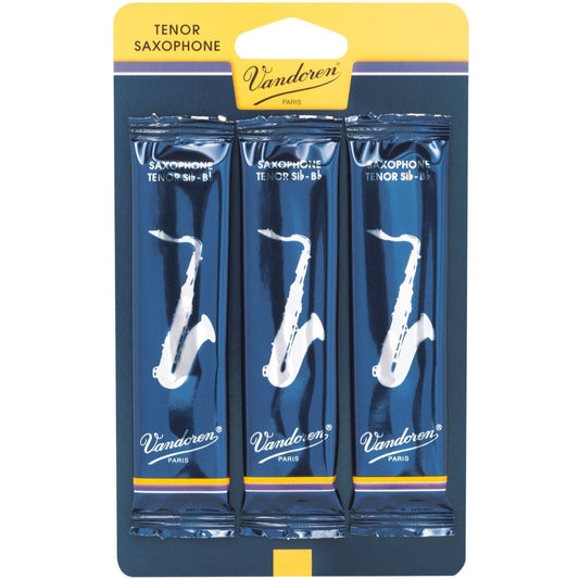 Tenor Sax Reeds Vandoren Bb 1.5 Traditional (3 Pack)