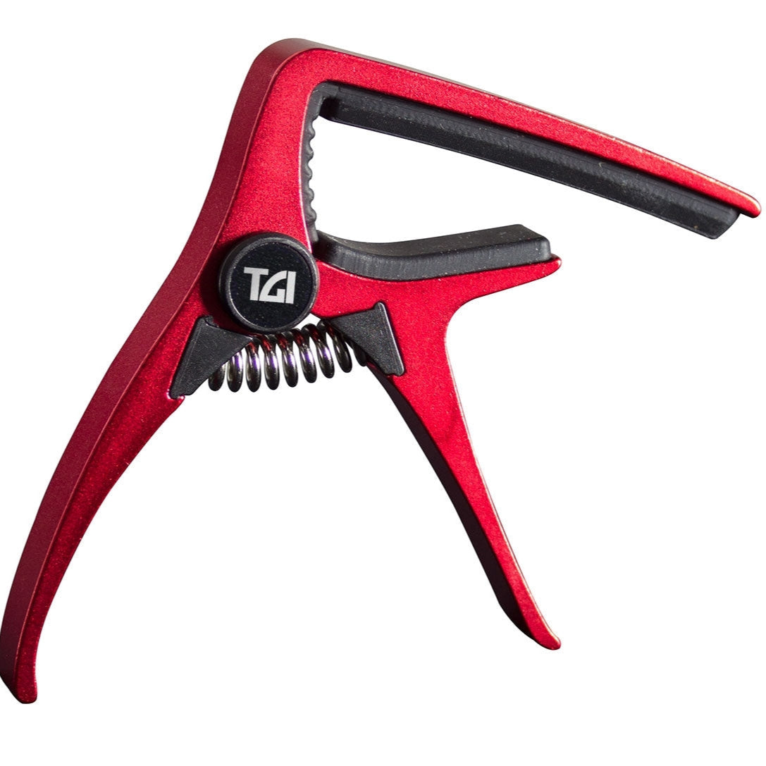 Acoustic Guitar CAPO Trigger Quick Release - RED - TGI TGTC4RD