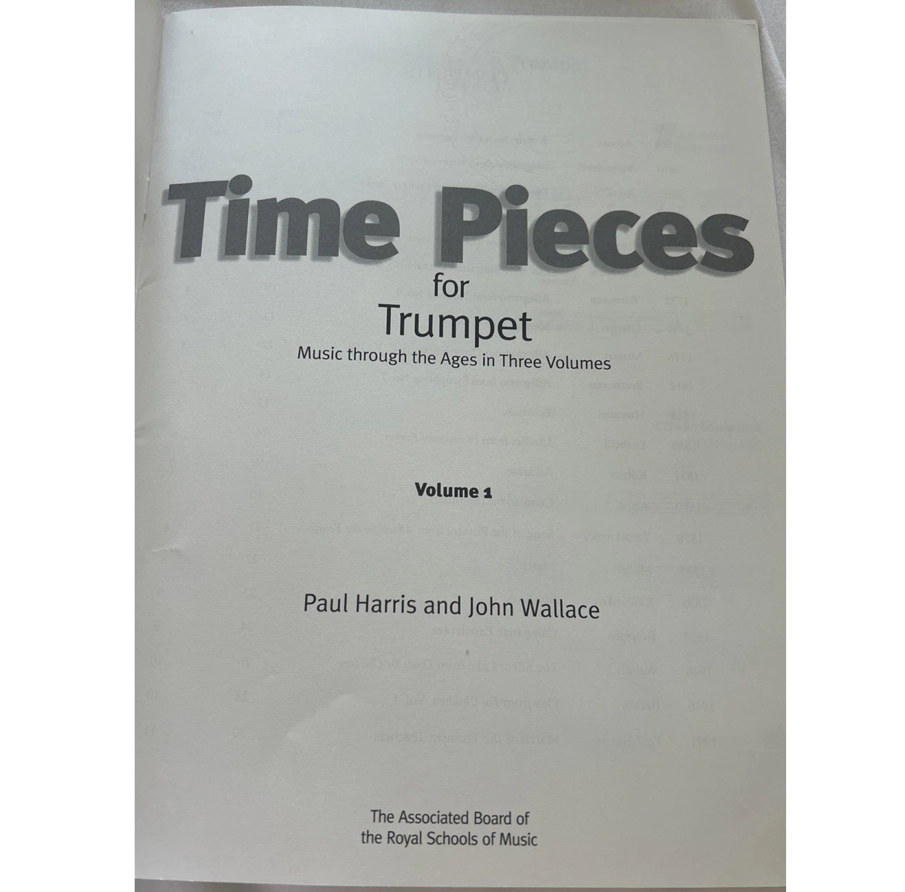 Time Pieces for Trumpet Volume 1 - Harris & Wallis - 9781854728630
