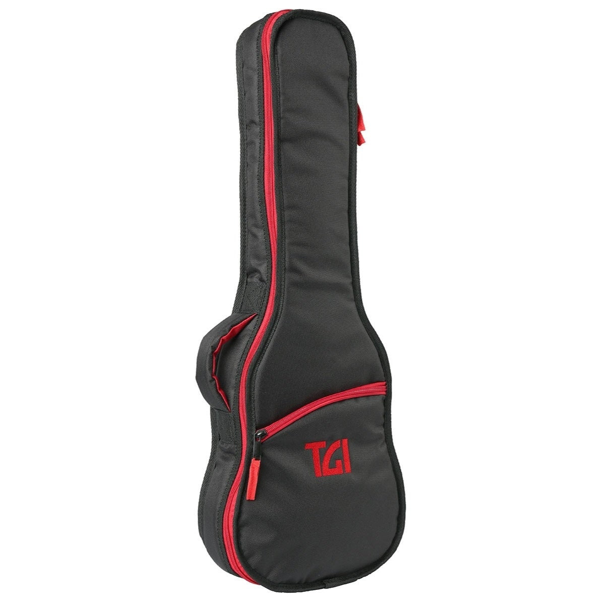 Tenor Ukulele Padded Gig Bag - TGI Transit Series Black & Red