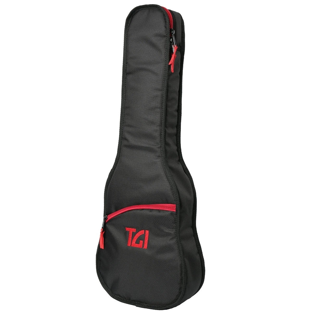Soprano Ukulele Padded Gig Bag - TGI Transit Series Black & Red