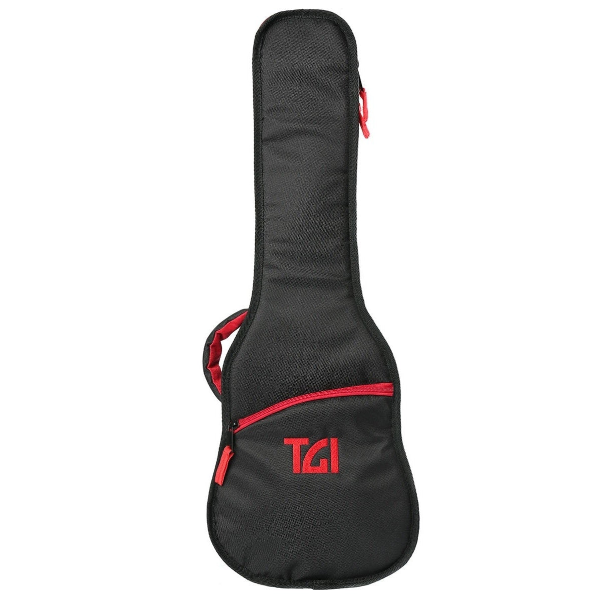Soprano Ukulele Padded Gig Bag - TGI Transit Series Black & Red