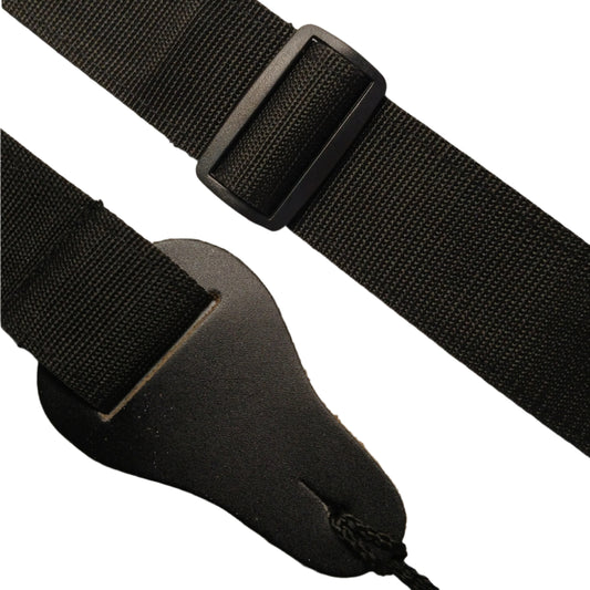 Black Guitar Strap - Deluxe Western Style