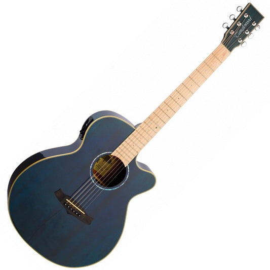 Tanglewood Electro Acoustic Guitar Blue Winterleaf - TW4CEBLA