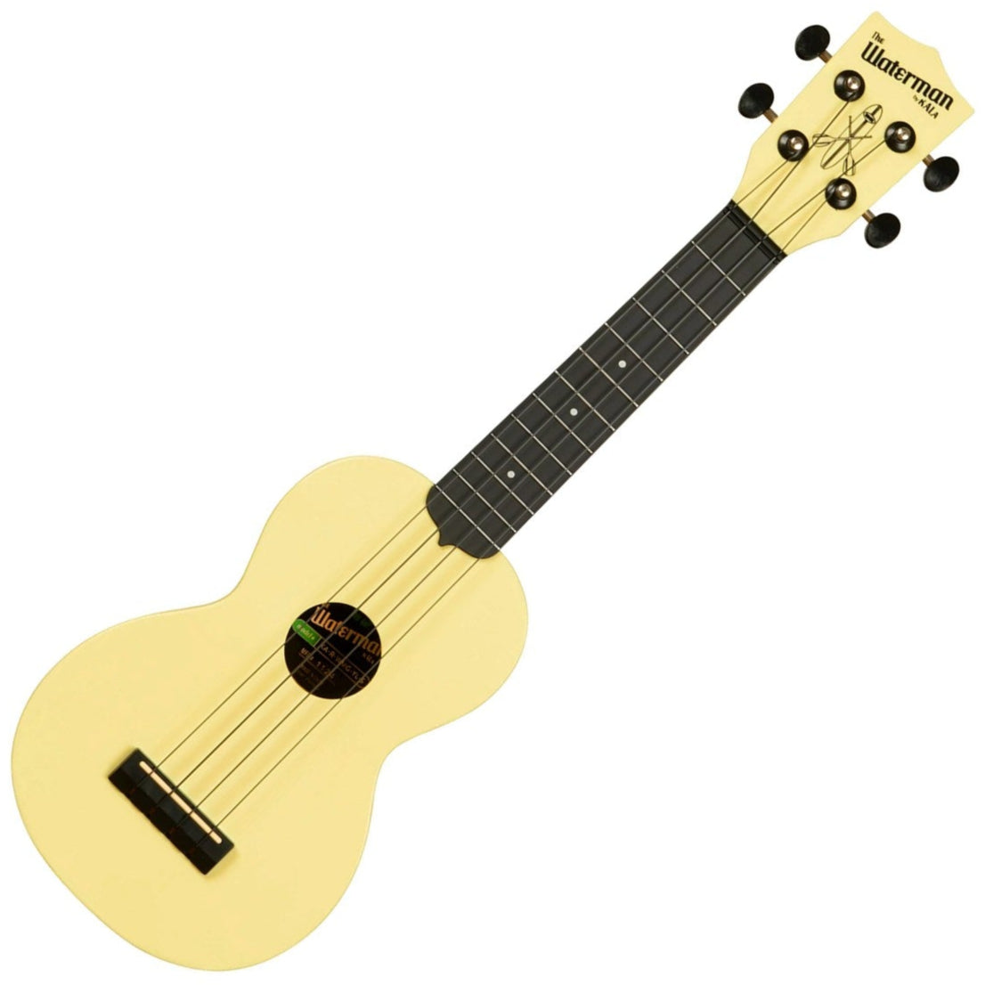 Kala Waterman Glow-in-the-Dark Soprano Ukulele - Starlight Yellow